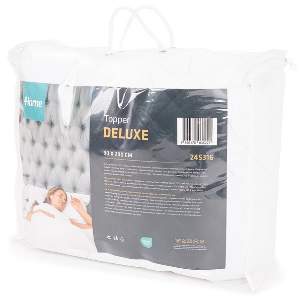 Topper din bumbac 4Home Jacuard Deluxe, 90 x 200 cm