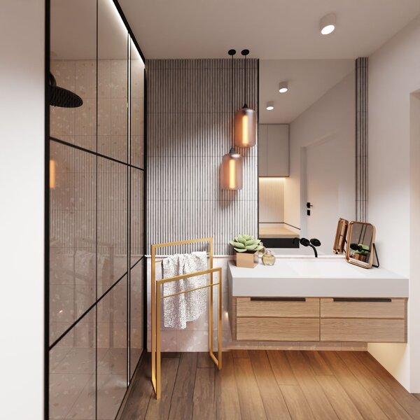 Baltica Design Aksel suport prosop auriu 5904107905792