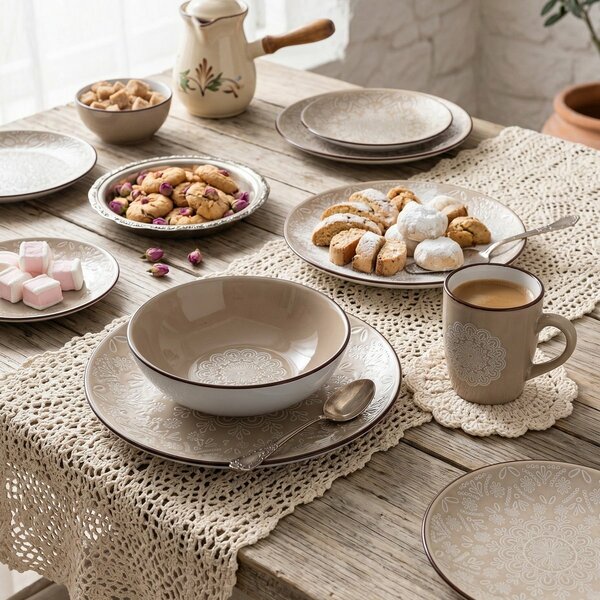 Set de farfurii pentru desert Banquet Shape 21,3 cm, 6 buc