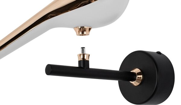 Moosee Bird lampă de perete 1x9 W alb-negru-auriu MSE010100292