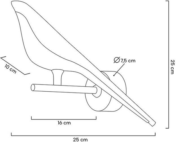 Moosee Bird lampă de perete 1x9 W alb-negru-auriu MSE010100292