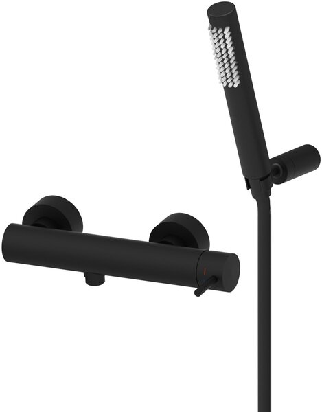 Paffoni Light baterie de duș perete negru LIG168DNO