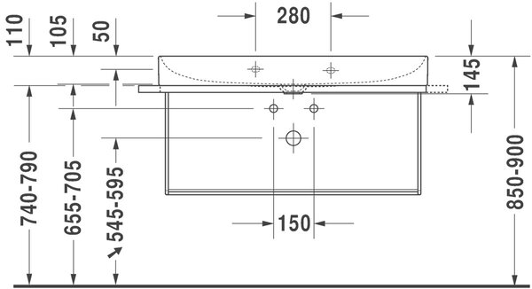 Duravit DuraSquare cadru 0031041000