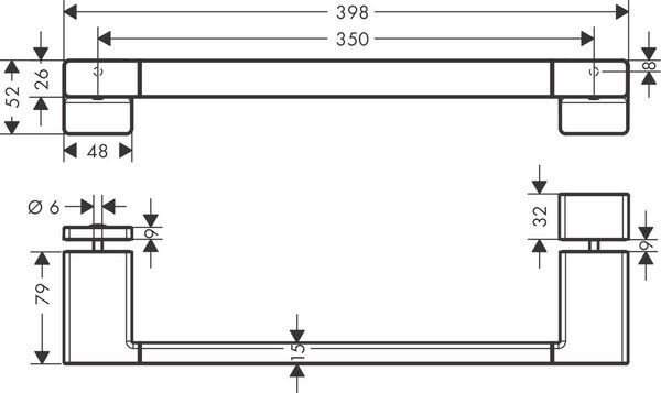 Hansgrohe AddStoris mânerul ușă duș 41759140