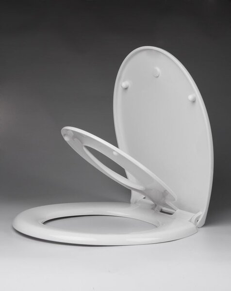 Aqualine Aqualine, Scaun de toaleta pentru copii integrat intr-un scaun de toaleta clasic, Soft Close, alb, FS125