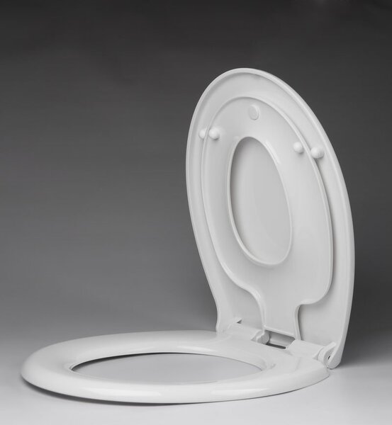 Aqualine Aqualine, Scaun de toaleta pentru copii integrat intr-un scaun de toaleta clasic, Soft Close, alb, FS125