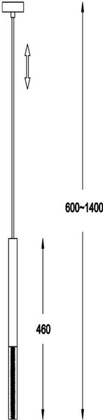 Zuma Line One lampă suspendată 1x5 W crom P0461-01E-F4F4