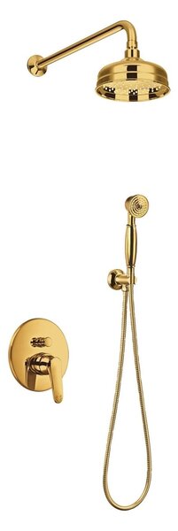 Omnires Art Deco set cadă și duș ascuns da auriu SYSAD27GL