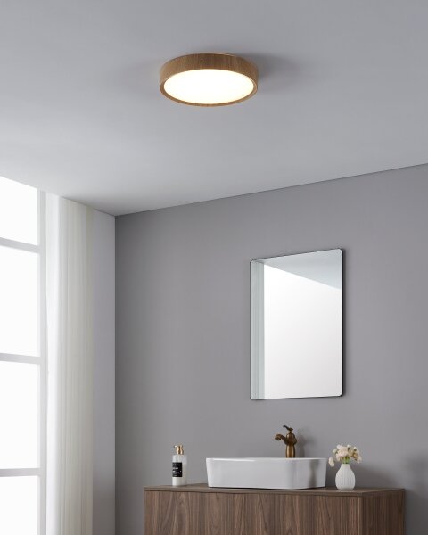 Plafonieră LED pentru baie Eglo 901126 MUSURITA LED/14,6W/230V IP44 bej