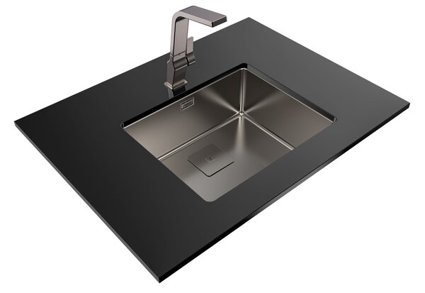 Teka Flexlinea chiuveta din oțel cu sifon 54x44 cm grafit 115000024