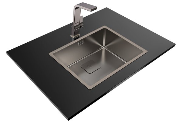Teka Flexlinea chiuveta din oțel cu sifon 54x44 cm grafit 115000024