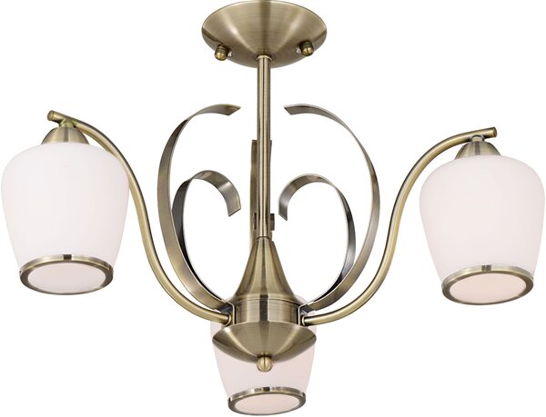 Candellux Opera lampă de tavan 3x60 W alb-patină 33-54951