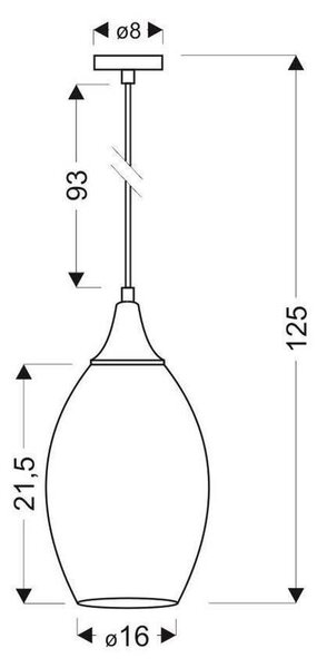 Candellux Celia lampă suspendată 1x60 W argint 31-51561
