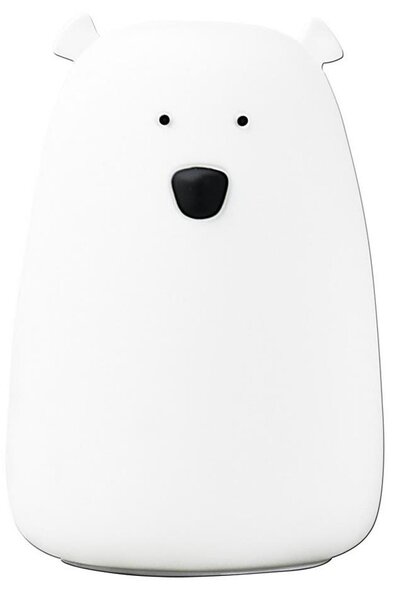 Lampă LED RGB pentru copii BEAR, tactilă, 0,8W, 5V, albă + USB