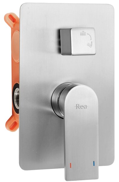 Rea Verso, set de duș ascuns + sistem de montare cutie, oțel periat, REA-P4800