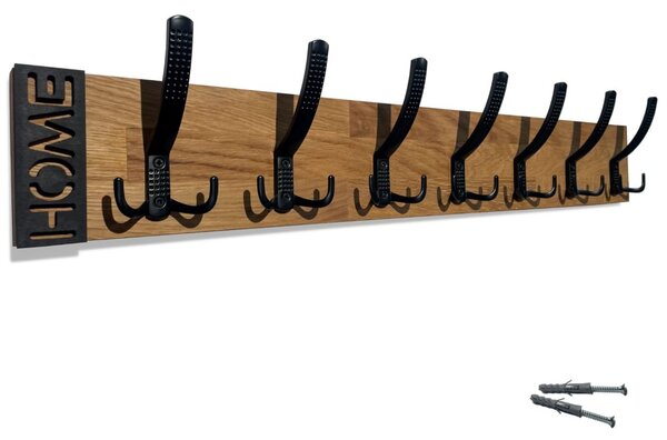 Umeraș de perete minimalist MODERN OAK 80 cm
