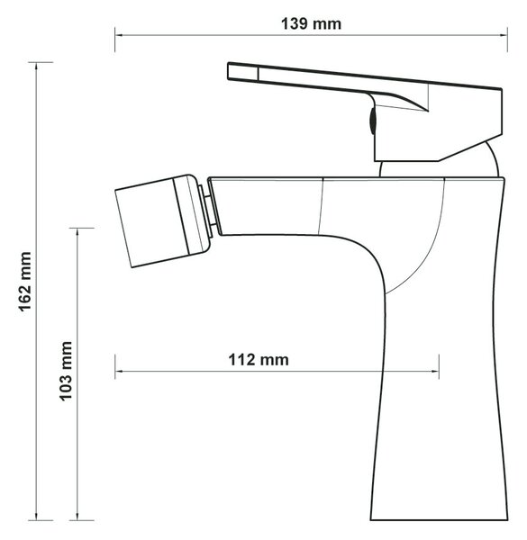 Hagser Della baterie bideu stativ crom HGR20000031