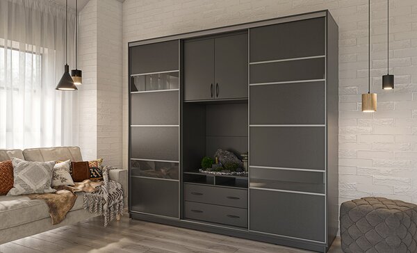 Dulap Universal Grafit, 270 x 240 x 60 cm