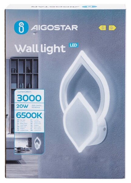 Aplică LED Aigostar LED/20W/230V 6500K alb