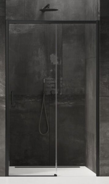 New Trendy Prime uși de duș 150 cm culisantă negru semi lucios/sticlă transparentă D-0327A