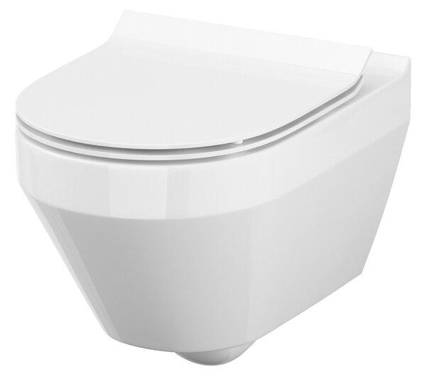 Cersanit Crea vas wc agăţat fără margine alb K114-015