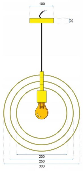 Lampa DE TAVAN metal Aurie APP286-1CP