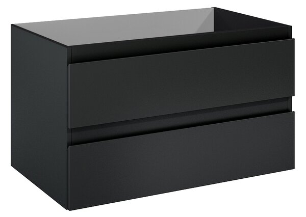 Oltens Vernal dulap 80x45.6x47 cm sub chiuveta pe perete negru mat 60001300