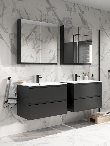 Cersanit Moduo dulap 79.5x37.5x57 cm sub chiuveta pe perete antracit S590-077-DSM