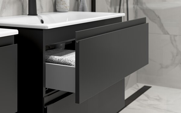 Cersanit Moduo lavoar cu dulap 79.5 cm antracit S801-473-DSM