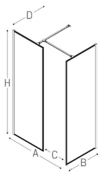New Trendy New Modus Black cabină de duș 130x90 cm dreptunghiular negru mat/sticlă transparentă EXK-0286