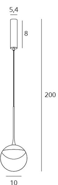MaxLight Zoom lampă suspendată 1x6 W negru P0416