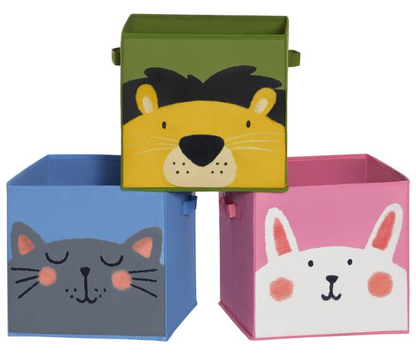 Set de 3 cutii de depozitare pliabile FRIENDS