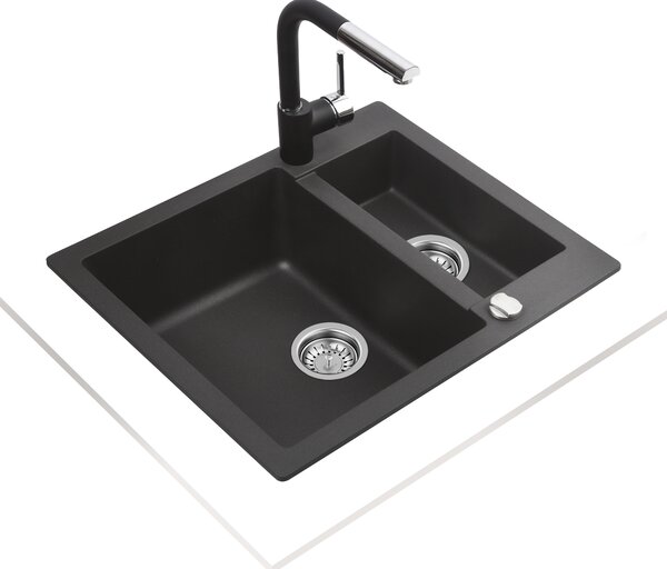 Teka Clivo chiuvetă din granit 61x49.5 cm gri/grafit/onix 40148030