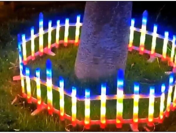 Gardulet decorativ lumina LED, 300 cm, Multicolor