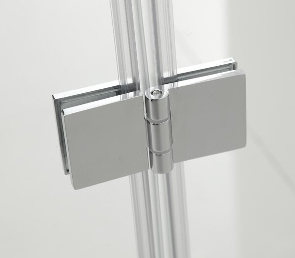 Hagser Anke paravan cadă 80 cm două piese crom luciu/sticlă transparentă HGR20000023
