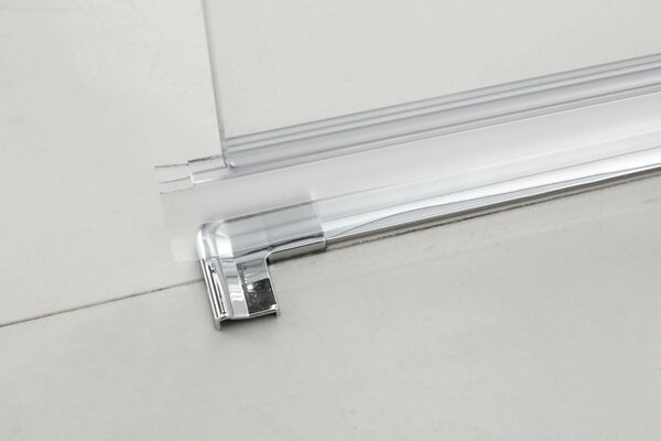 Hagser Anke paravan cadă 80 cm două piese crom luciu/sticlă transparentă HGR20000023