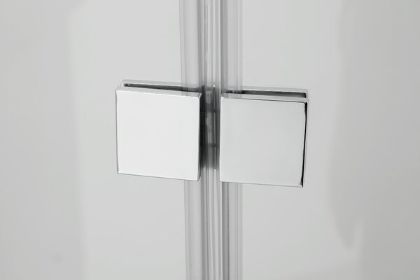Hagser Anke paravan cadă 80 cm două piese crom luciu/sticlă transparentă HGR20000023