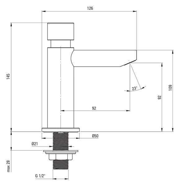 Deante Press baterie lavoar stativ electrică crom BBH_028L