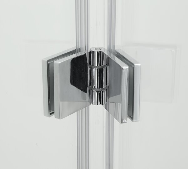 Hagser Anke paravan cadă 120 cm trei piese crom luciu/sticlă transparentă HGR40000023