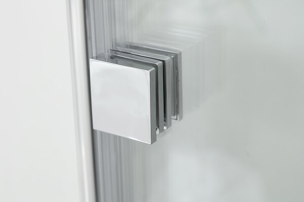 Hagser Anke paravan cadă 120 cm trei piese crom luciu/sticlă transparentă HGR40000023