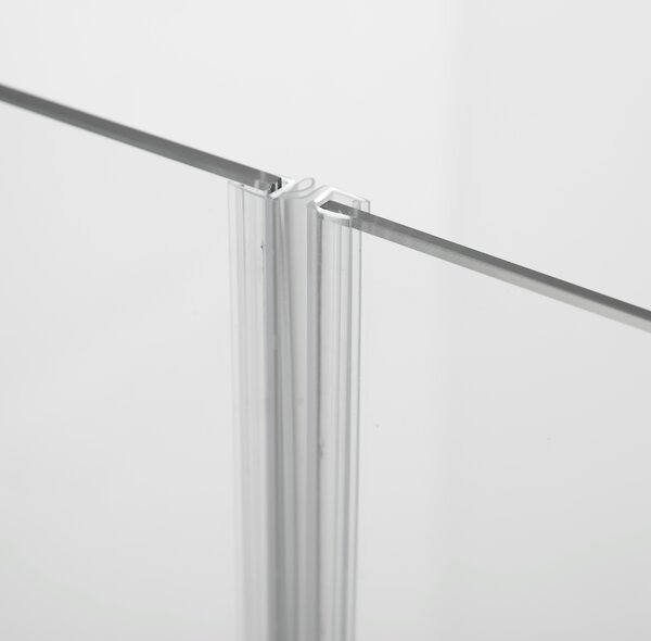 Hagser Anke paravan cadă 120 cm trei piese crom luciu/sticlă transparentă HGR40000023