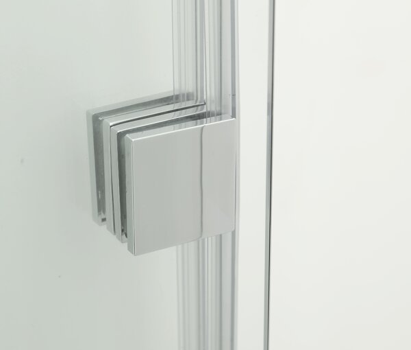 Hagser Anke paravan cadă 120 cm trei piese crom luciu/sticlă transparentă HGR40000023