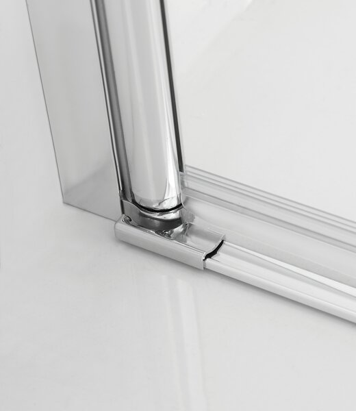 Hagser Anke paravan cadă 120 cm trei piese crom luciu/sticlă transparentă HGR40000023