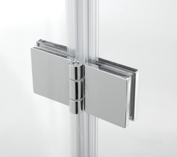 Hagser Anke paravan cadă 120 cm trei piese crom luciu/sticlă transparentă HGR40000023
