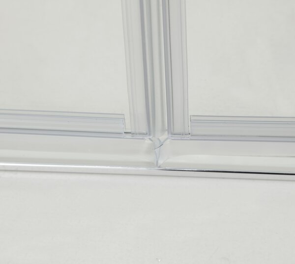 Hagser Anke paravan cadă 120 cm trei piese crom luciu/sticlă transparentă HGR40000023