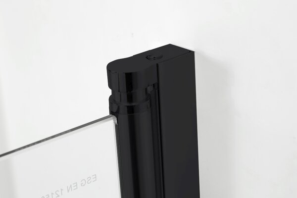 Hagser Anke paravan cadă 70 cm o piesă negru mat/sticlă transparentă HGR50000023