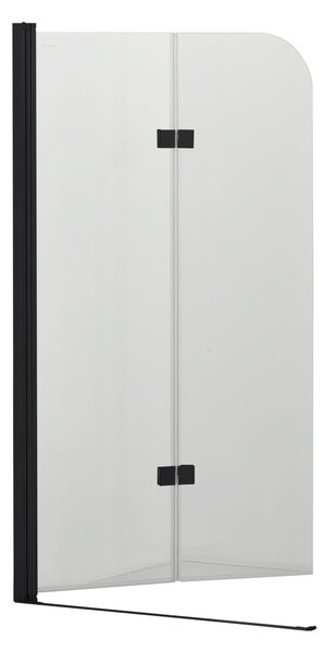 Hagser Anke paravan cadă 100 cm două piese negru mat/sticlă transparentă HGR70000023