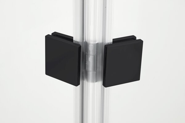 Hagser Anke paravan cadă 80 cm două piese negru mat/sticlă transparentă HGR60000023
