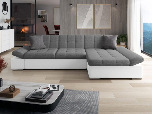 Colțar cu funcție de dormit Raphael (D) (piele ecologică Soft 017 + Lux 06 + Lux 05). 1060103