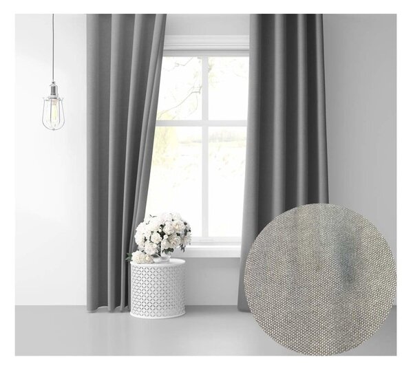 Draperie semi-opacă gri 250x100 - Mila Home